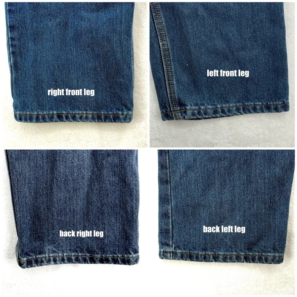 Carhartt Mens Elton Jeans 36x36 Blue‎ Traditional Fit Workwear Utility Carpenter